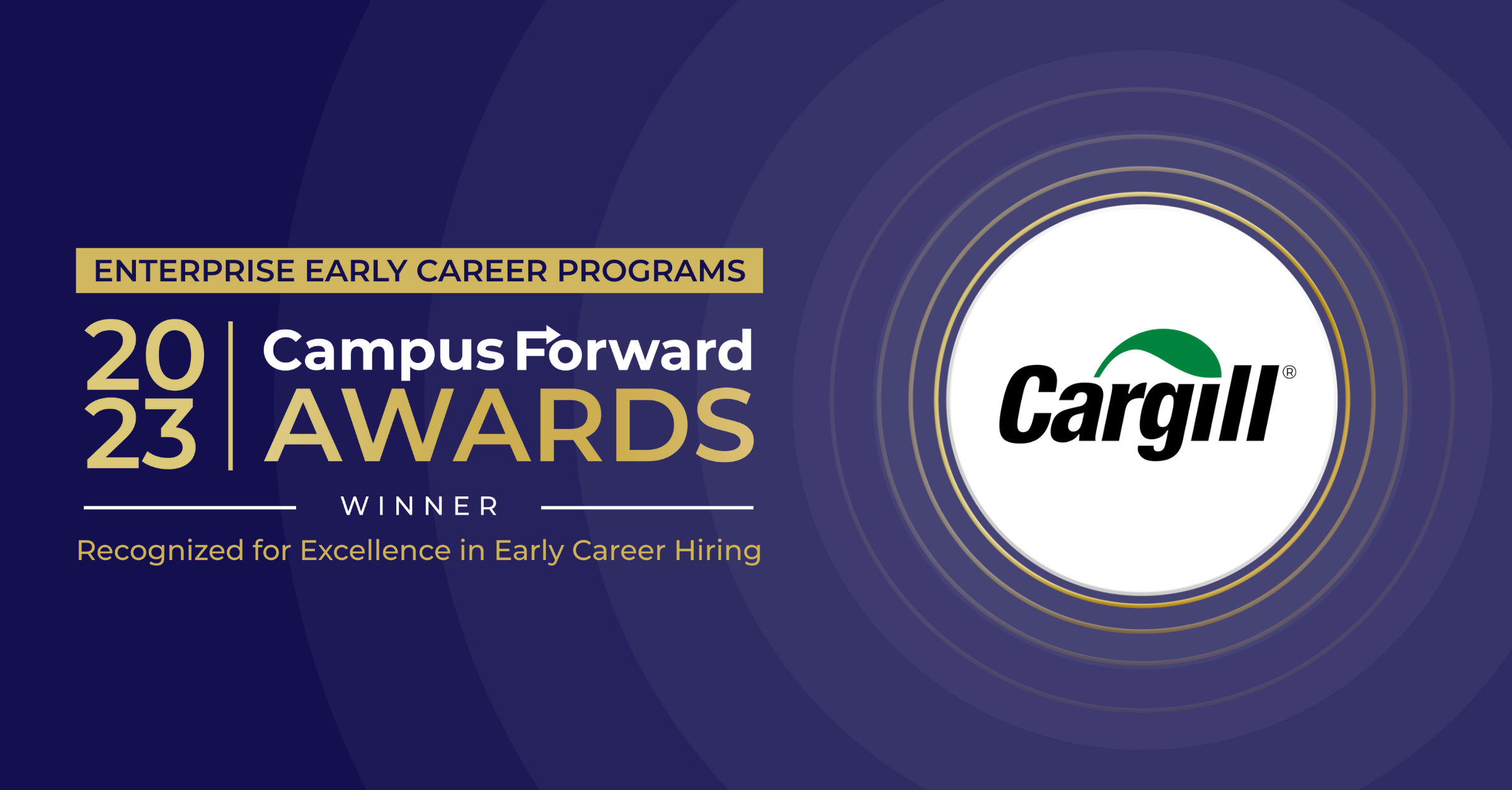 Cargill 2023 Campus Forward Award Winner